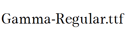 Gamma-Regular.ttf