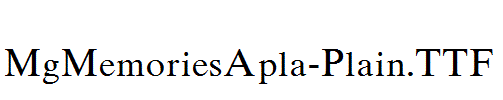 MgMemoriesApla-Plain.ttf