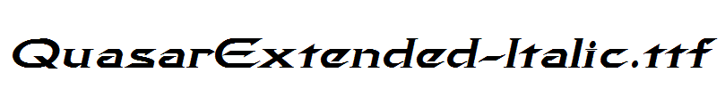 QuasarExtended-Italic.ttf