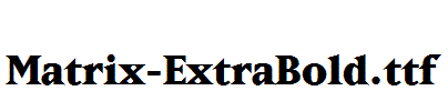 Matrix-ExtraBold.ttf