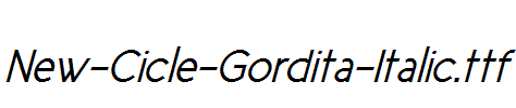 New-Cicle-Gordita-Italic.ttf