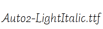 Auto2-LightItalic.ttf