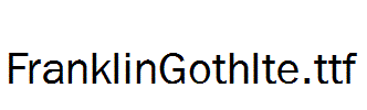 FranklinGothlte.ttf