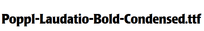 Poppl-Laudatio-Bold-Condensed.ttf