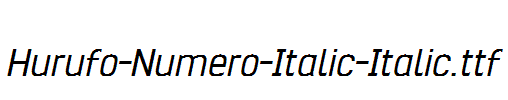 Hurufo-Numero-Italic-Italic.ttf