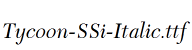 Tycoon-SSi-Italic.ttf