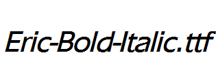 Eric-Bold-Italic.ttf