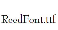 ReedFont.ttf