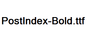 PostIndex-Bold.ttf