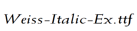 Weiss-Italic-Ex.ttf