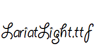 LariatLight.ttf