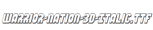 Warrior-Nation-3D-Italic.ttf