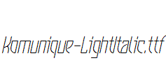 Komunique-LightItalic.ttf