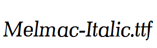 Melmac-Italic.ttf