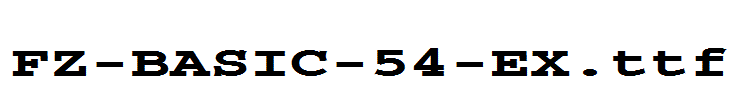 FZ-BASIC-54-EX.ttf