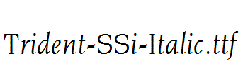 Trident-SSi-Italic.ttf