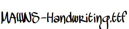 MAWNS-Handwriting.ttf