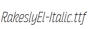 RakeslyEl-Italic.ttf