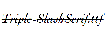 Triple-SlashSerif.ttf