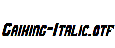 Gaiking-Italic.otf