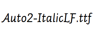 Auto2-ItalicLF.ttf