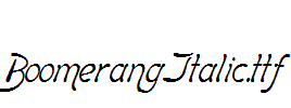 BoomerangItalic.ttf