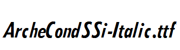 ArcheCondSSi-Italic.ttf