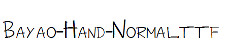 Bayao-Hand-Normal.ttf