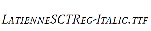 LatienneSCTReg-Italic.ttf