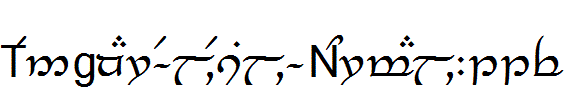 Tengwar-Elesil-Normal.ttf