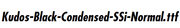 Kudos-Black-Condensed-SSi-Normal.ttf