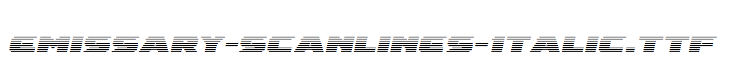 Emissary-Scanlines-Italic.ttf