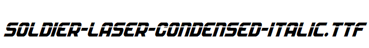 Soldier-Laser-Condensed-Italic.ttf