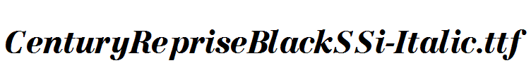 CenturyRepriseBlackSSi-Italic.ttf