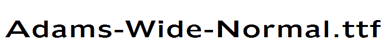 Adams-Wide-Normal.ttf