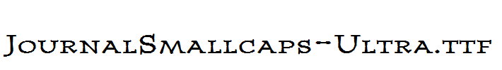 JournalSmallcaps-Ultra.ttf