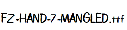 FZ-HAND-7-MANGLED.ttf