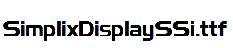 SimplixDisplaySSi.ttf