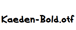 Kaeden-Bold.otf