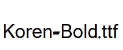 Koren-Bold.ttf