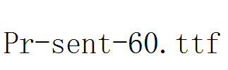 Pr-sent-60.ttf