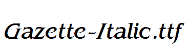 Gazette-Italic.ttf