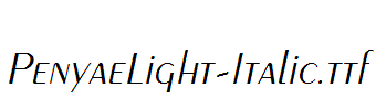 PenyaeLight-Italic.ttf