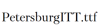 PetersburgITT.ttf