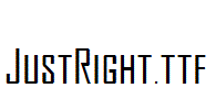 JustRight.ttf