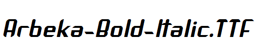 Arbeka-Bold-Italic.ttf