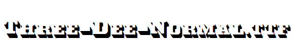 Three-Dee-Normal.ttf