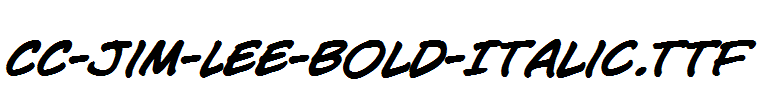 CC-Jim-Lee-Bold-Italic.ttf