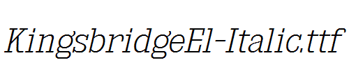 KingsbridgeEl-Italic.ttf