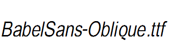 BabelSans-Oblique.ttf